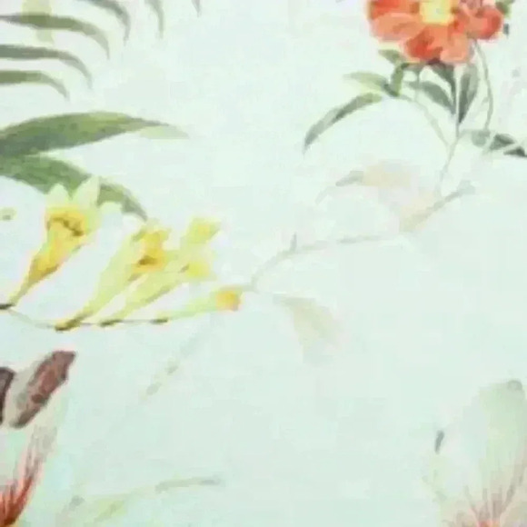 𝅺TED BAKER Baby Blue Botanical Bloom Top Size 2 - Picture 7 of 7